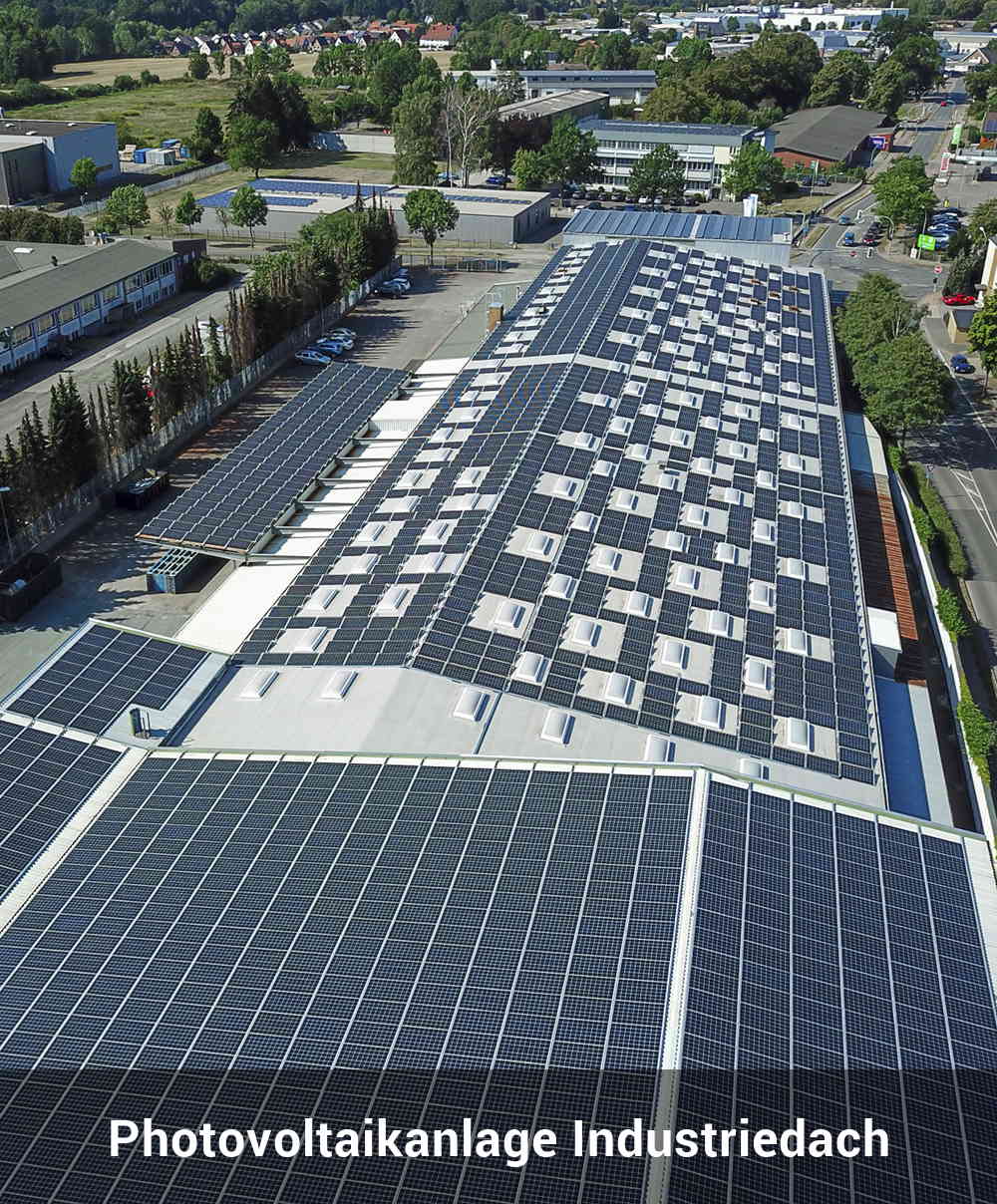 Photovoltaikanlage Industriedach